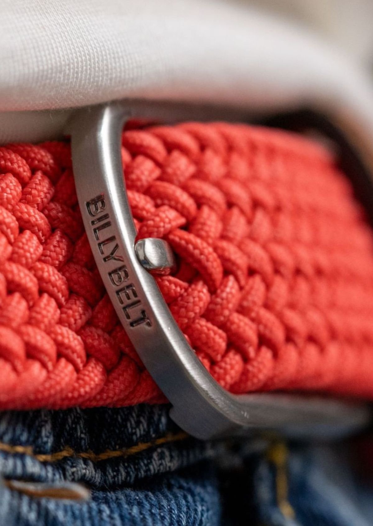 Ceinture tressée élastique unie BILLYBELT Orange