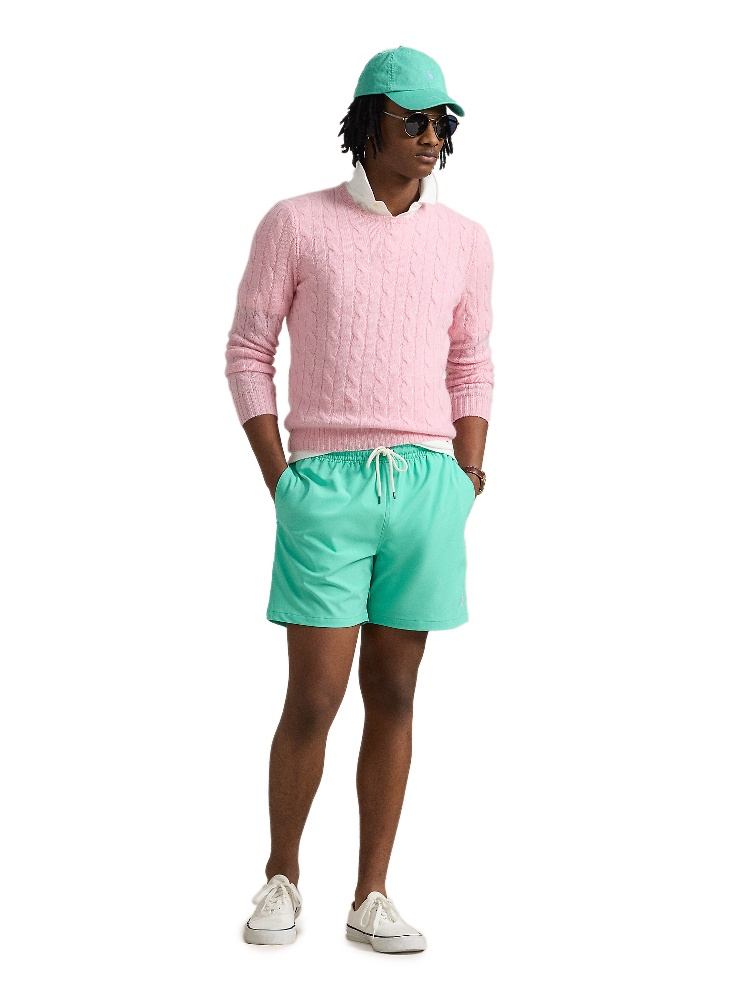 Short de bain uni POLO RALPH LAUREN Vert