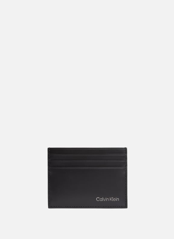 Porte-carte en cuir Noir by CALVIN KLEIN CALVIN KLEIN Porte-carte en cuir Noir