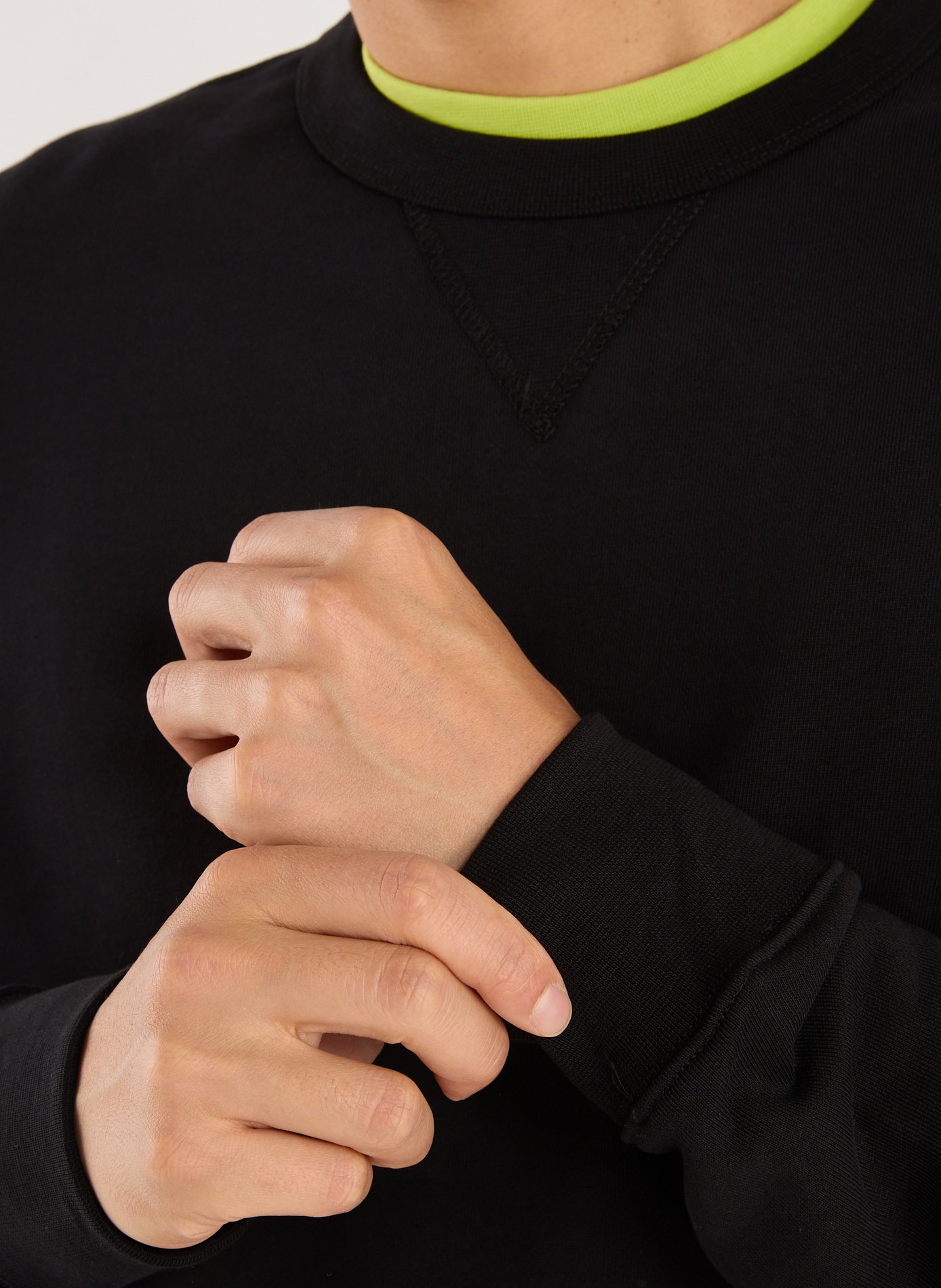 Cotton sweatshirt AU PRINTEMPS PARIS Black