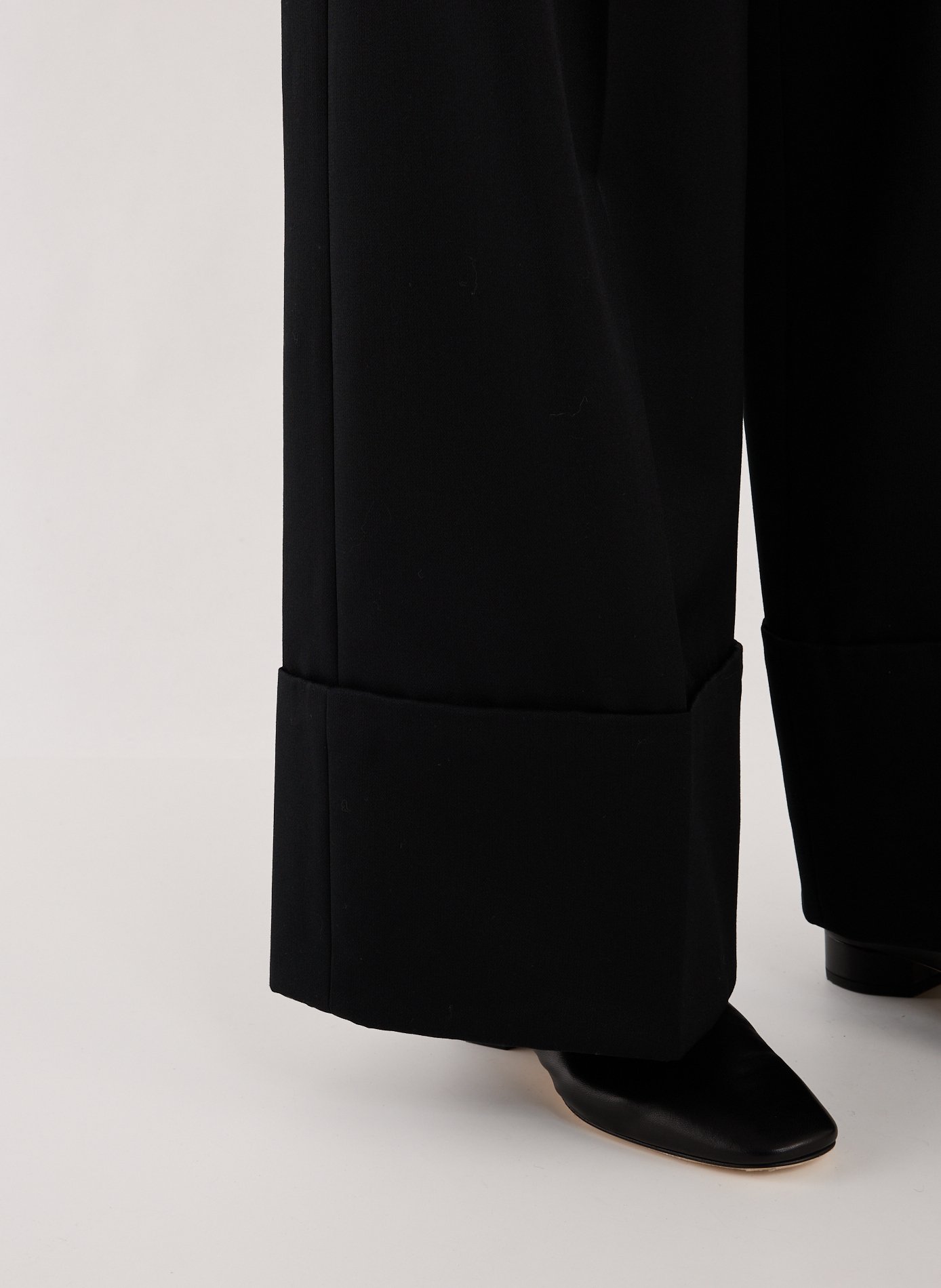 Wide-leg wool blend trousers  SIMONE ROCHA Black