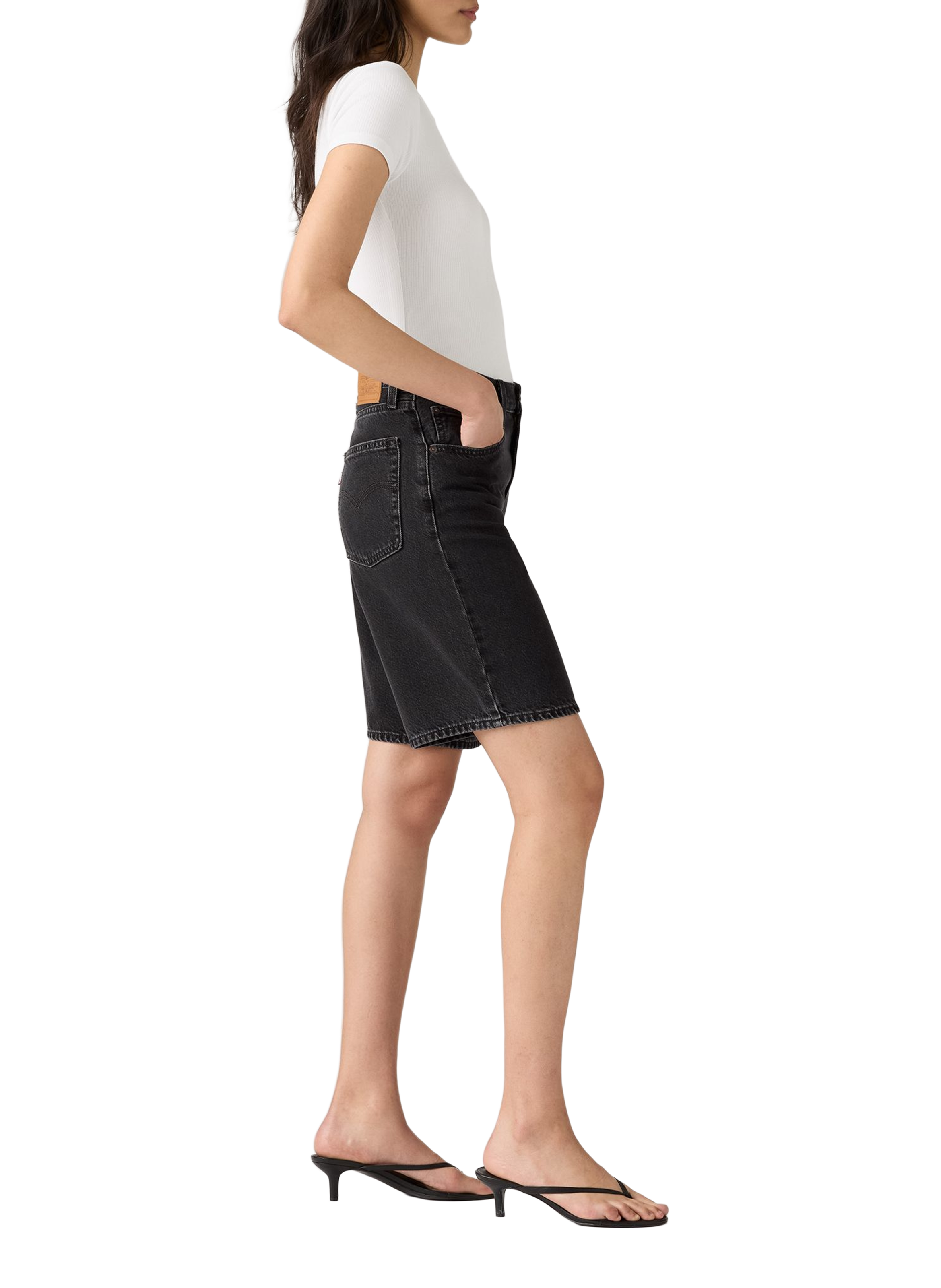 Bermuda ample en jean LEVI'S Noir