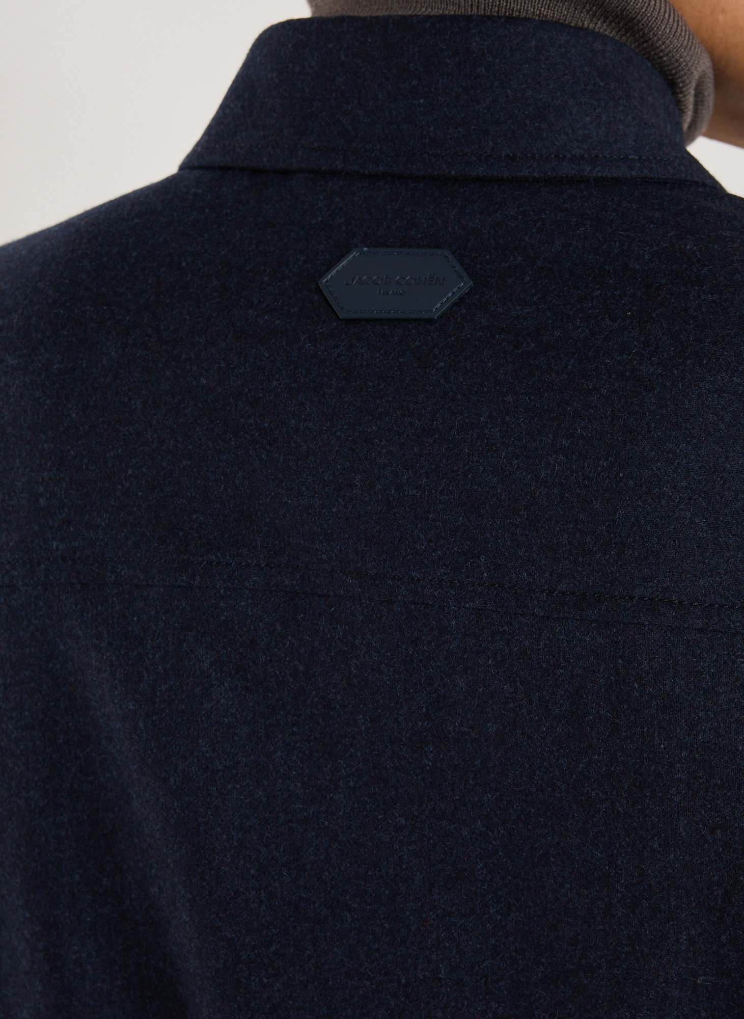 Classic collar shirt in blended virgin wool JACOB COHEN Blue