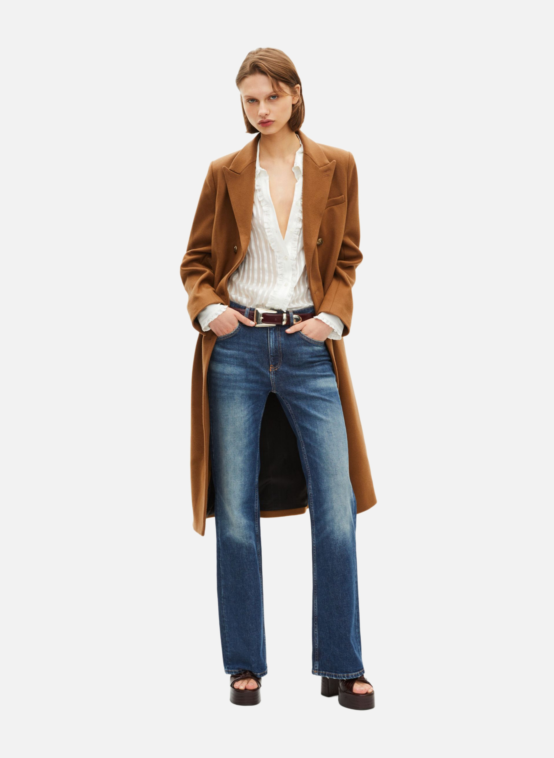 Manteau long THE KOOPLES Marron