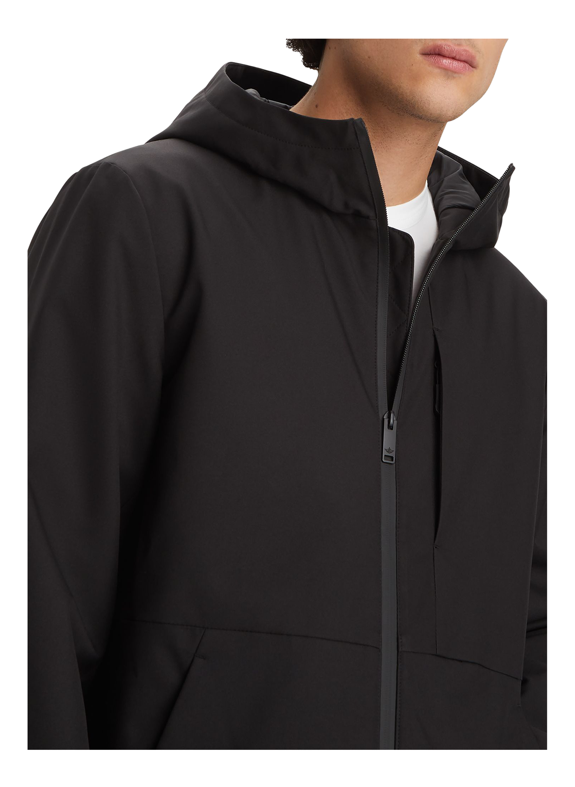 Blouson à capuche en coton mélangé DOCKERS Noir