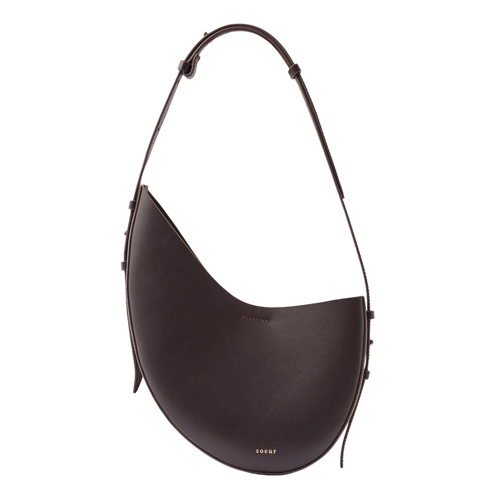 Sac porté épaule en cuir Wino SOEUR Rouge