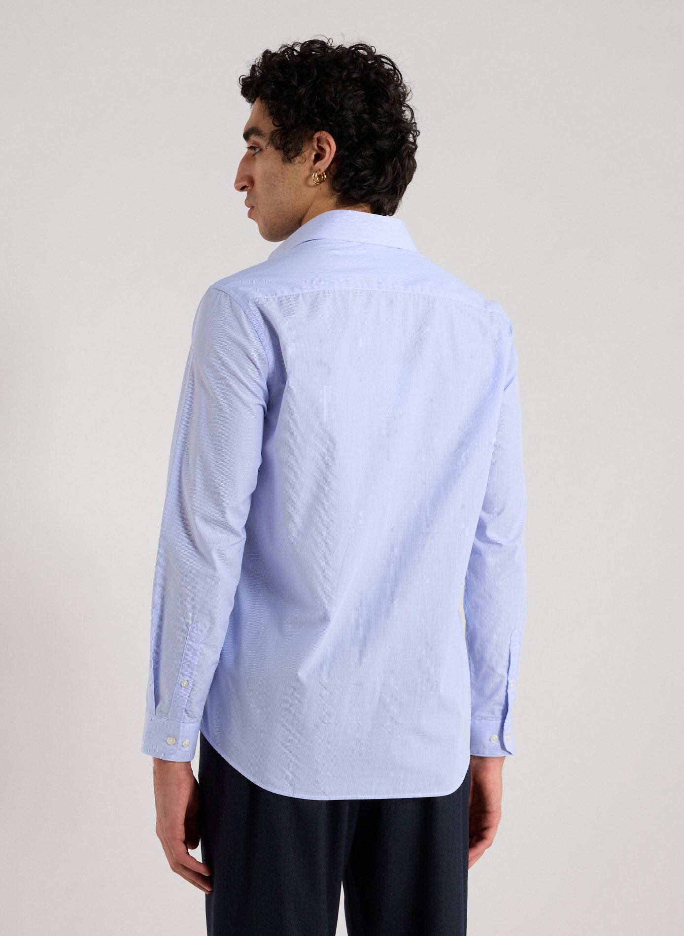 Cotton shirt AU PRINTEMPS PARIS Blue