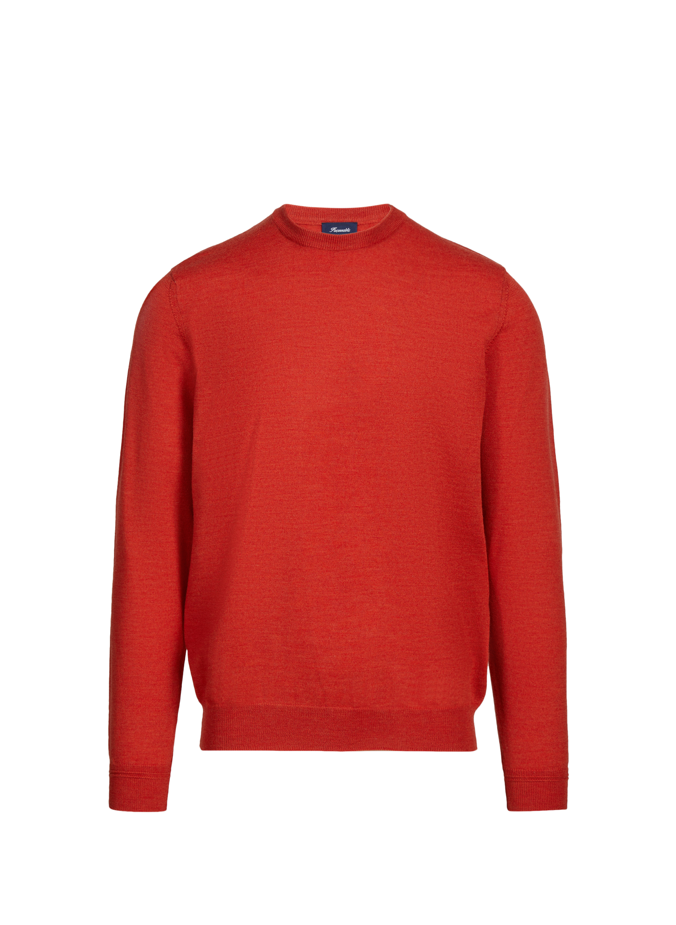 FACONNABLE Merino wool round-neck jumper Brown