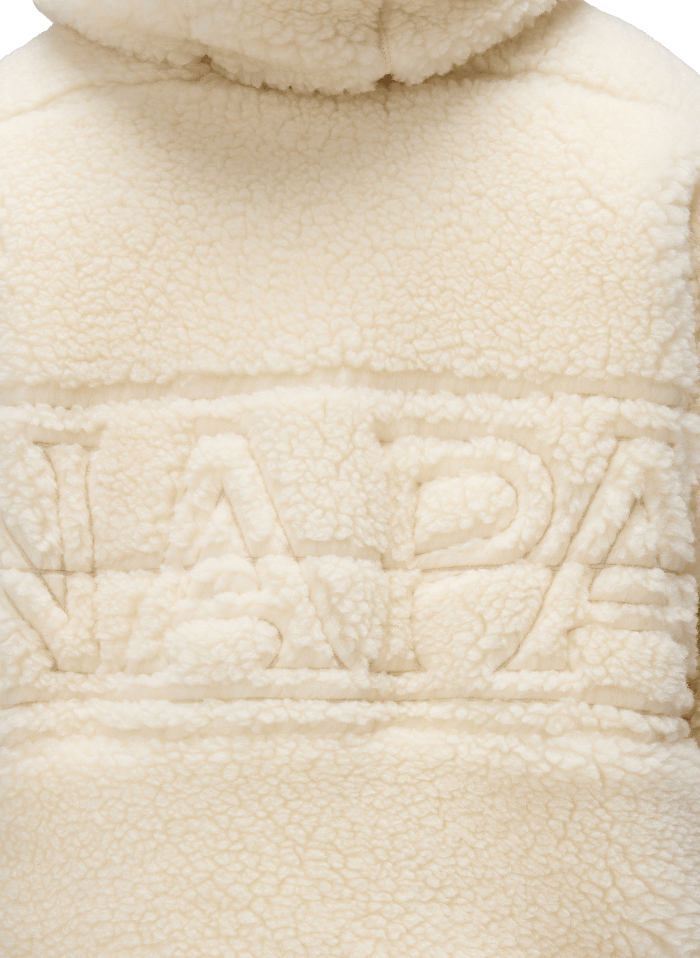 Straight hooded fleece jacket NAPAPIJRI Beige