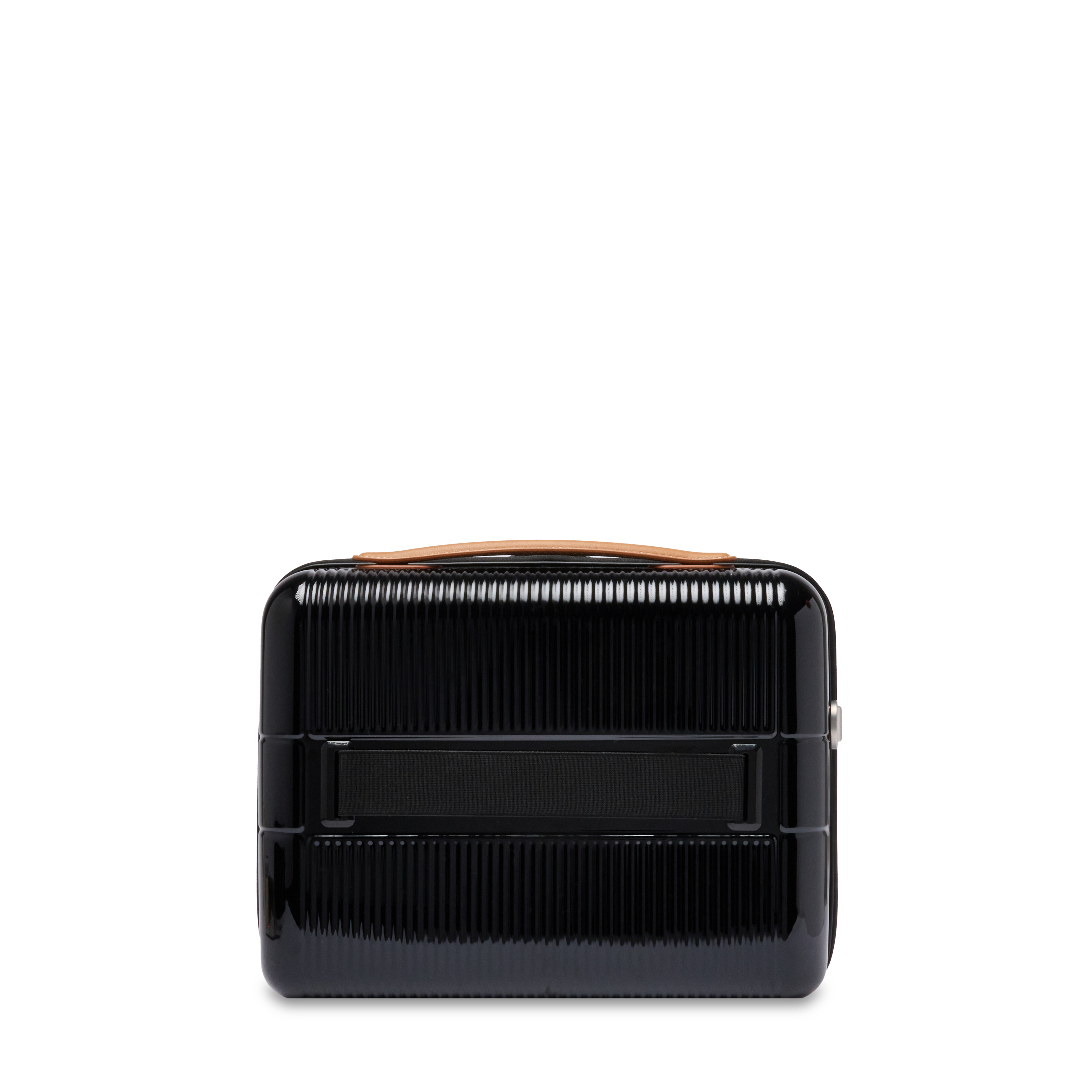 Vanity case zippé empreinte de lancel en polycarbonate et cuir LANCEL Noir