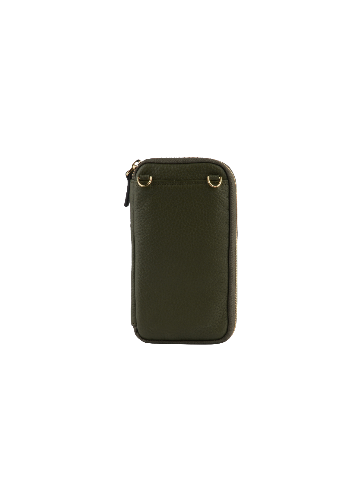 Club | etui téléphone portable en cuir de veau grainé POURCHET Kaki