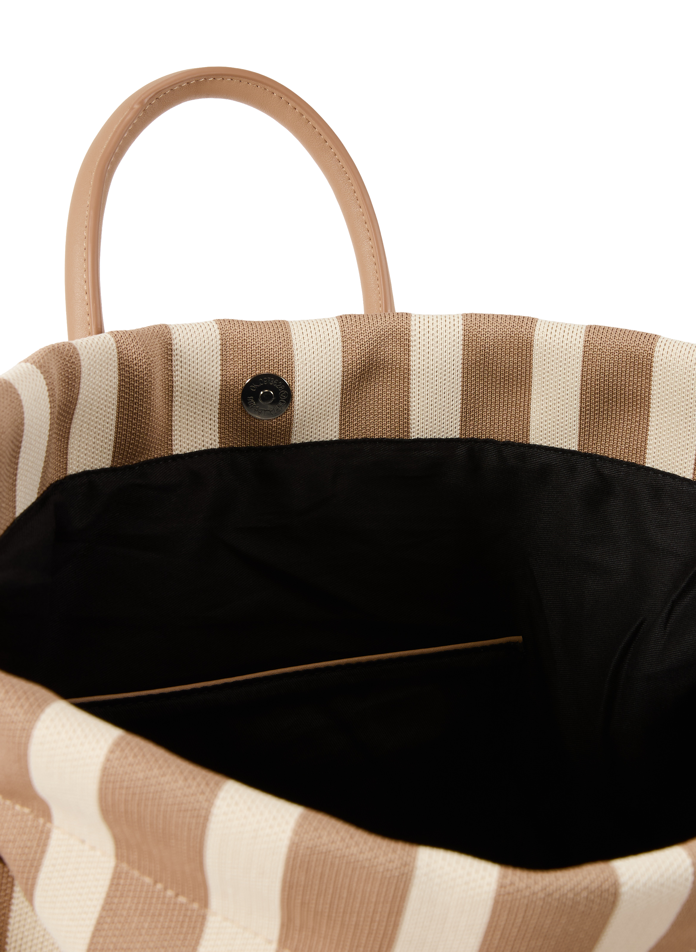 Sac cabas rayé  AU PRINTEMPS PARIS Beige