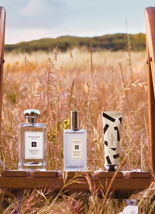 Jo Malone English Pear Printemps, parfum poire et freesia, English Pear & Sweet Pea, brume cheveux Jo Malone, crème main parfumée printemps 2025