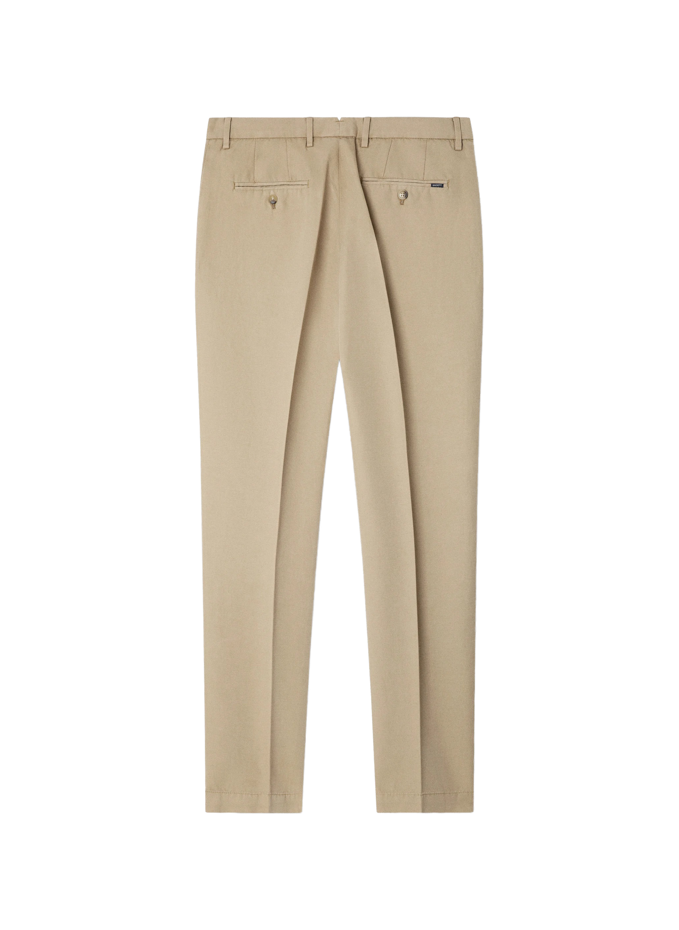 Kensington slim chino pants in linen and cotton HACKETT Beige
