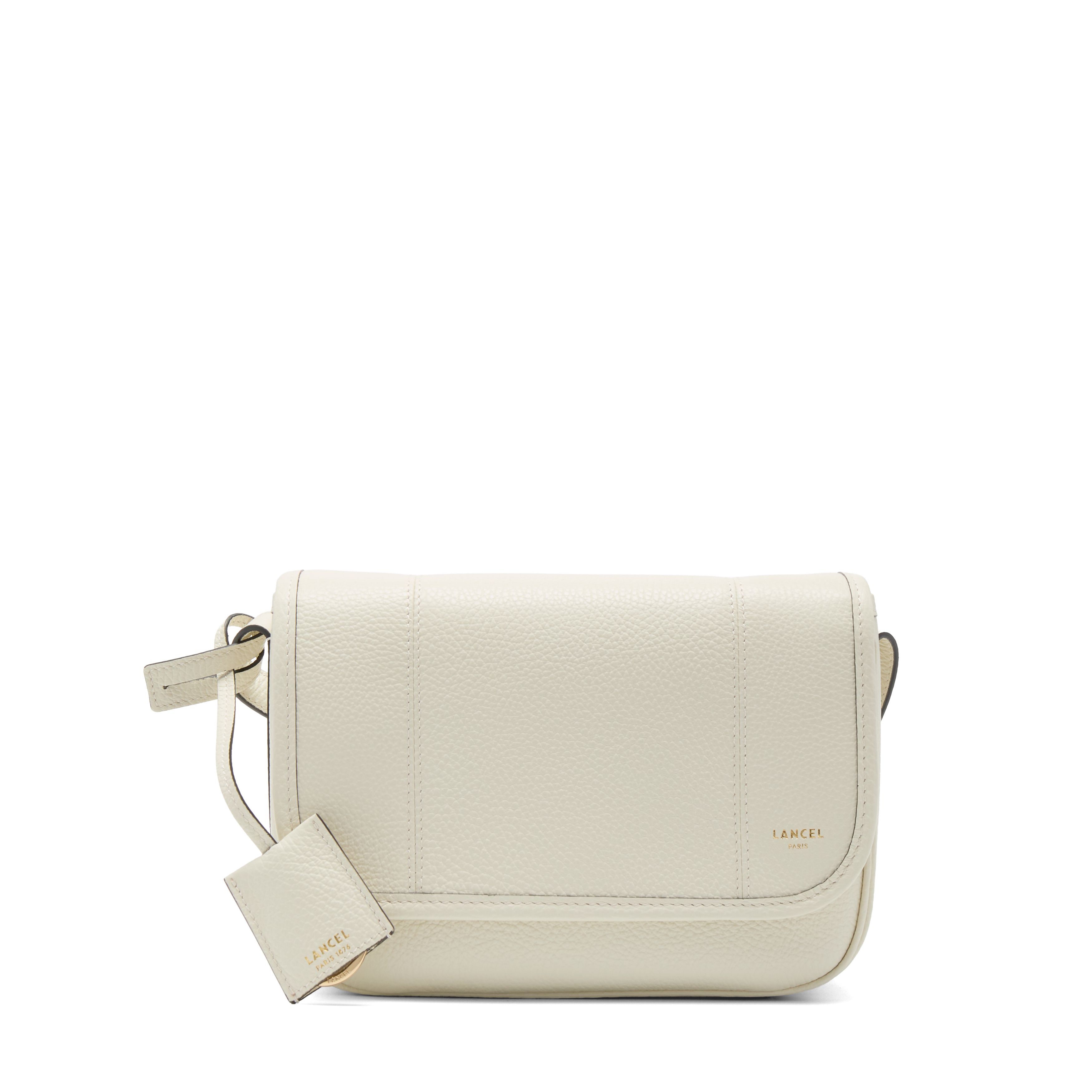 Sac rabat m victoire de lancel en cuir LANCEL Blanc
