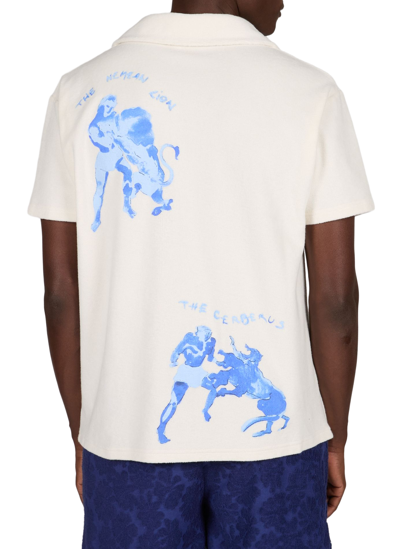 Terry Cloth Polo by MONCLAR ULYSSE in Cotton MAISON LABICHE White