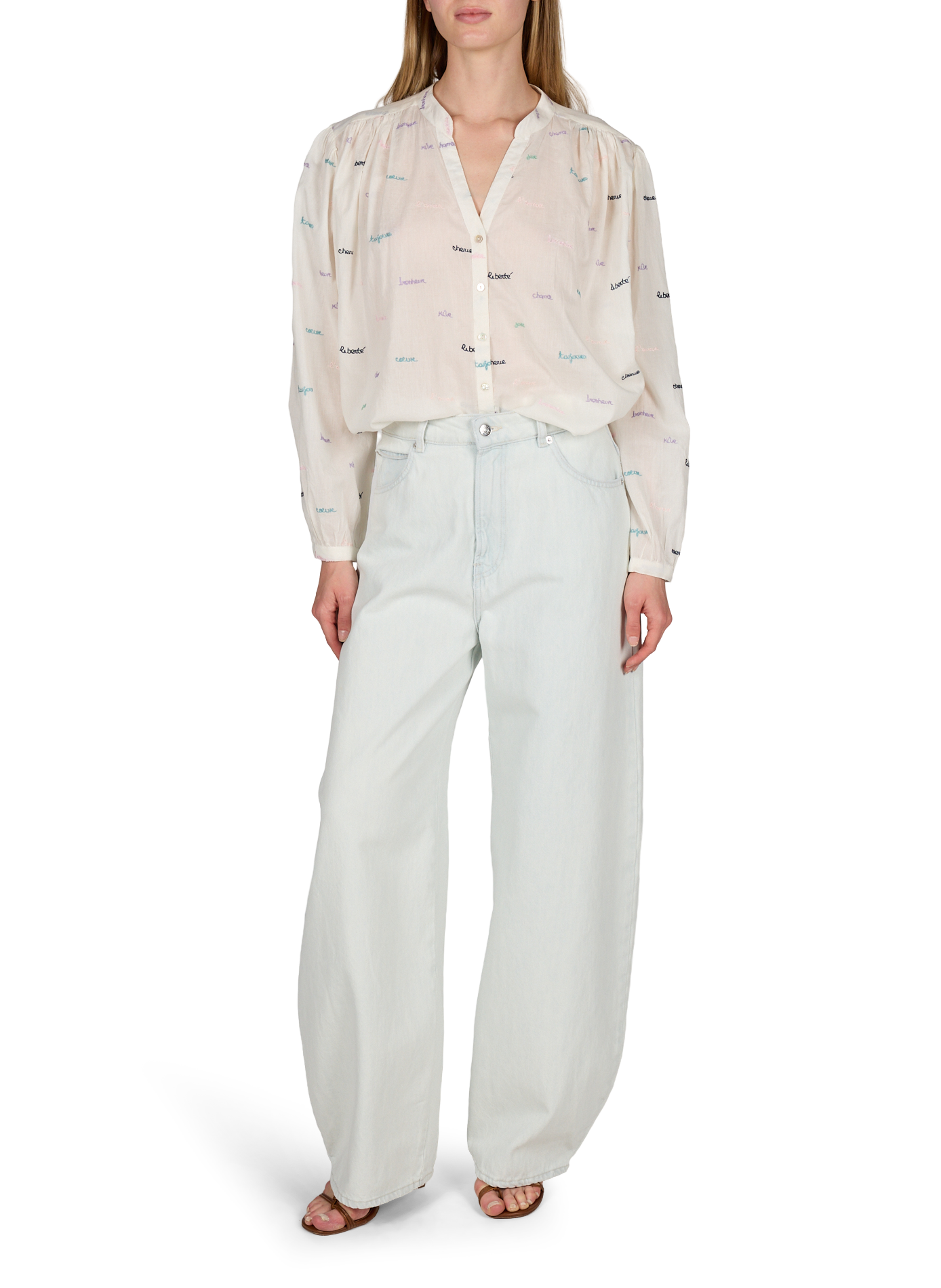 Cotton balloon jeans BERENICE Blue