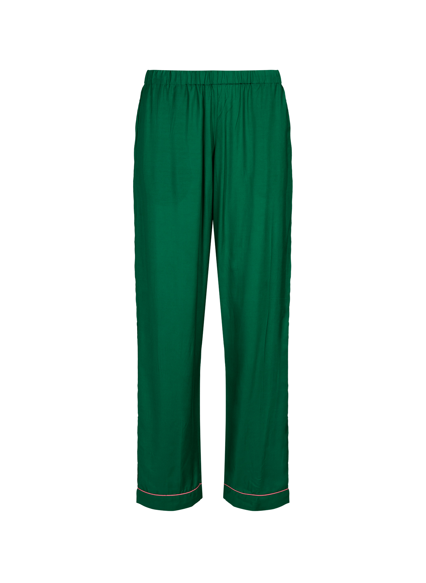 Set of long pajamas in cotton and silk Green