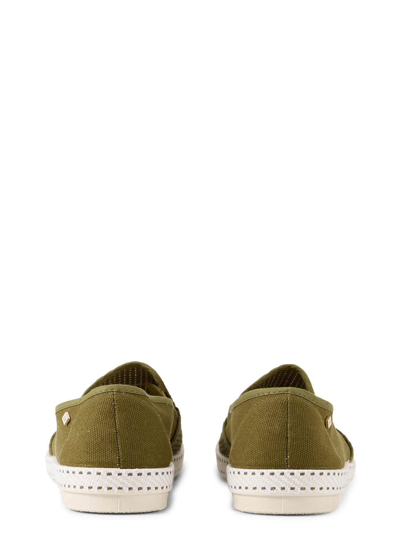 Mesh-look cotton canvas loafers RIVIERAS Khaki