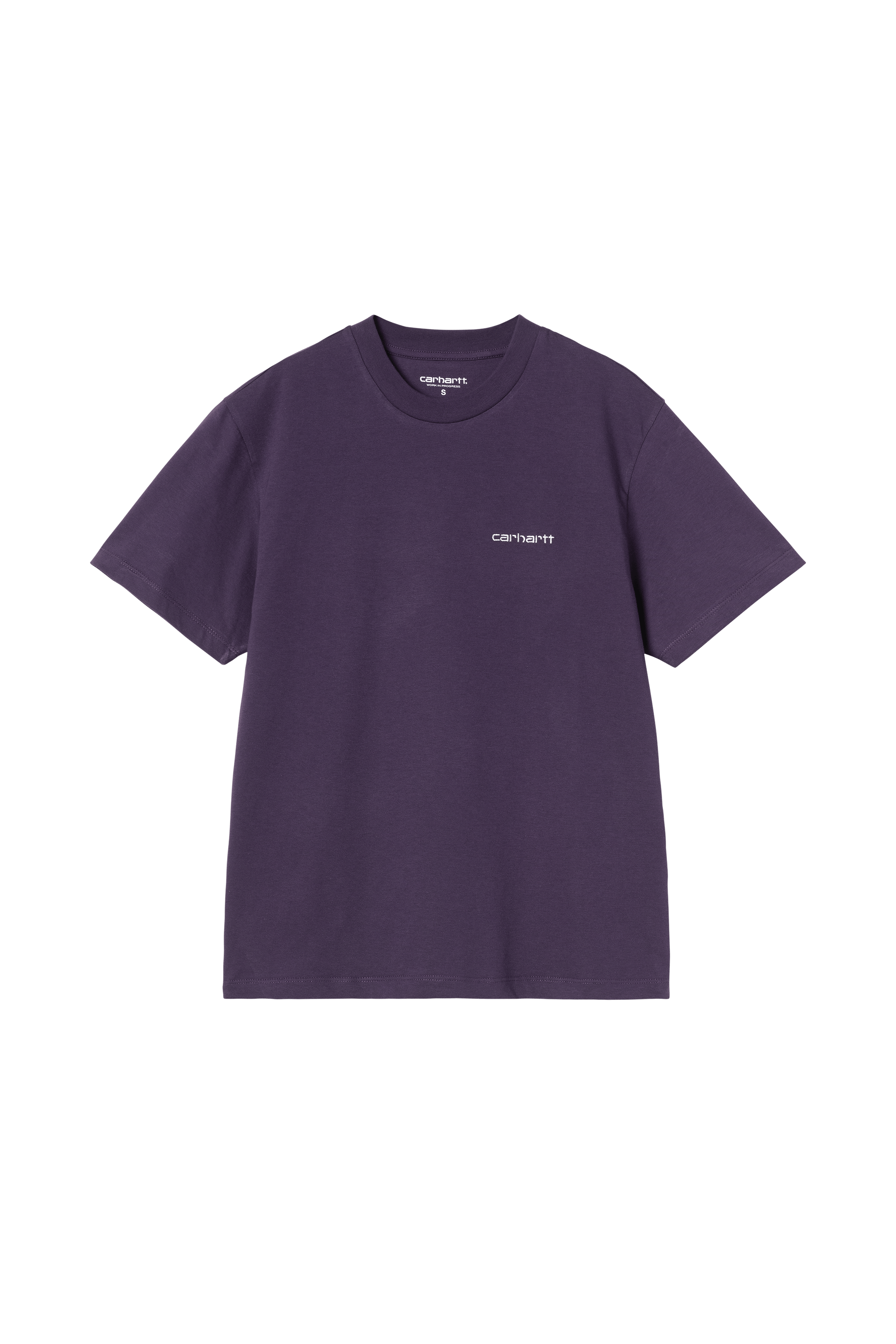 T-shirt w' s/s script embroidery t-s CARHARTT WIP Violet