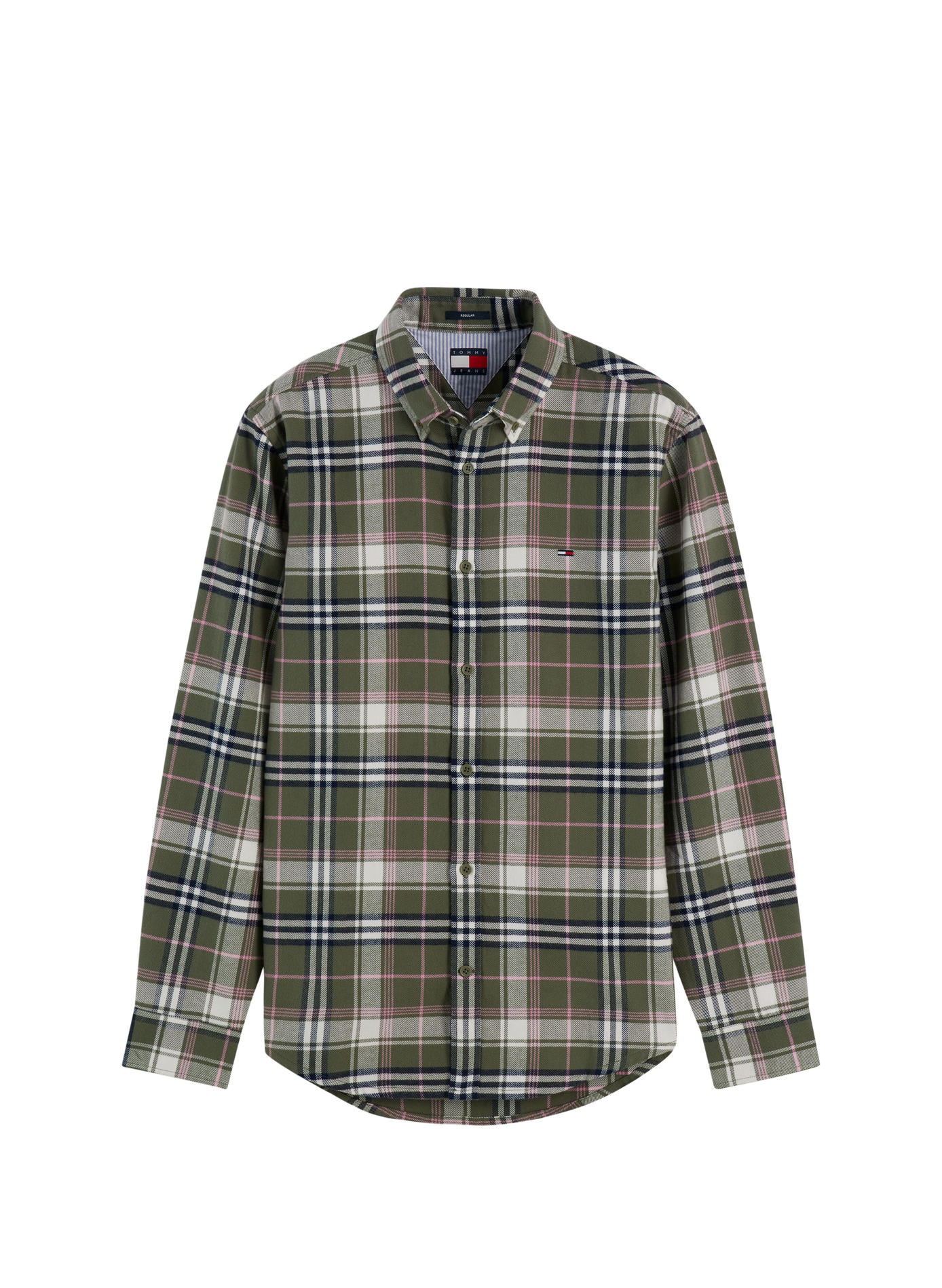 Chemise droite à carreaux en coton TOMMY HILFIGER Multicolore