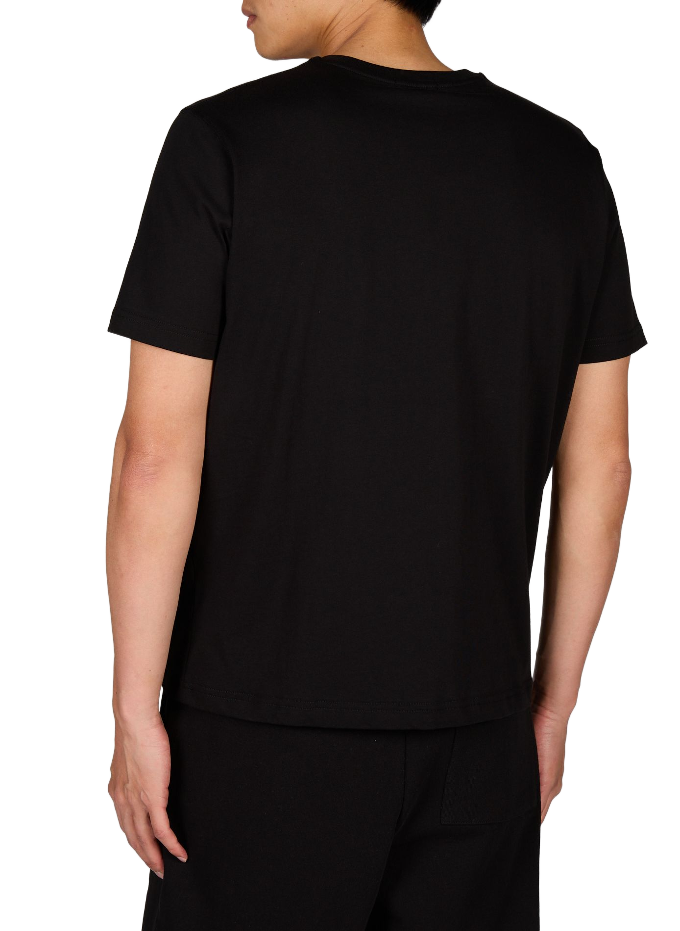 T-Shirt mit kurzen Ärmeln und Stickerei aus Baumwolle DIME Schwarz
