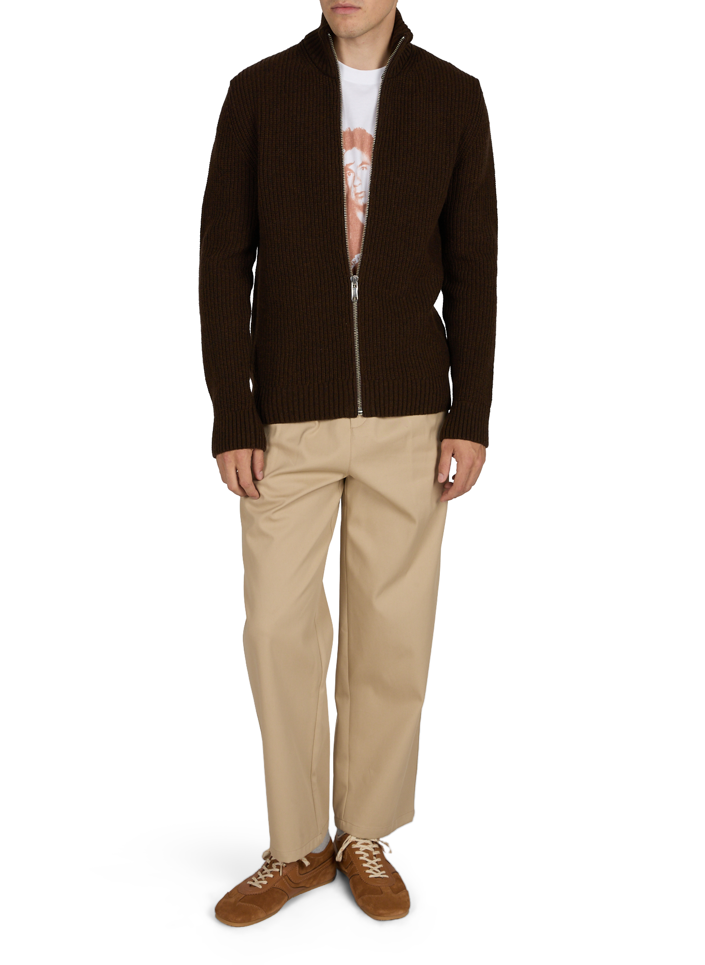 Gefil knitted cardigan AU PRINTEMPS PARIS Brown