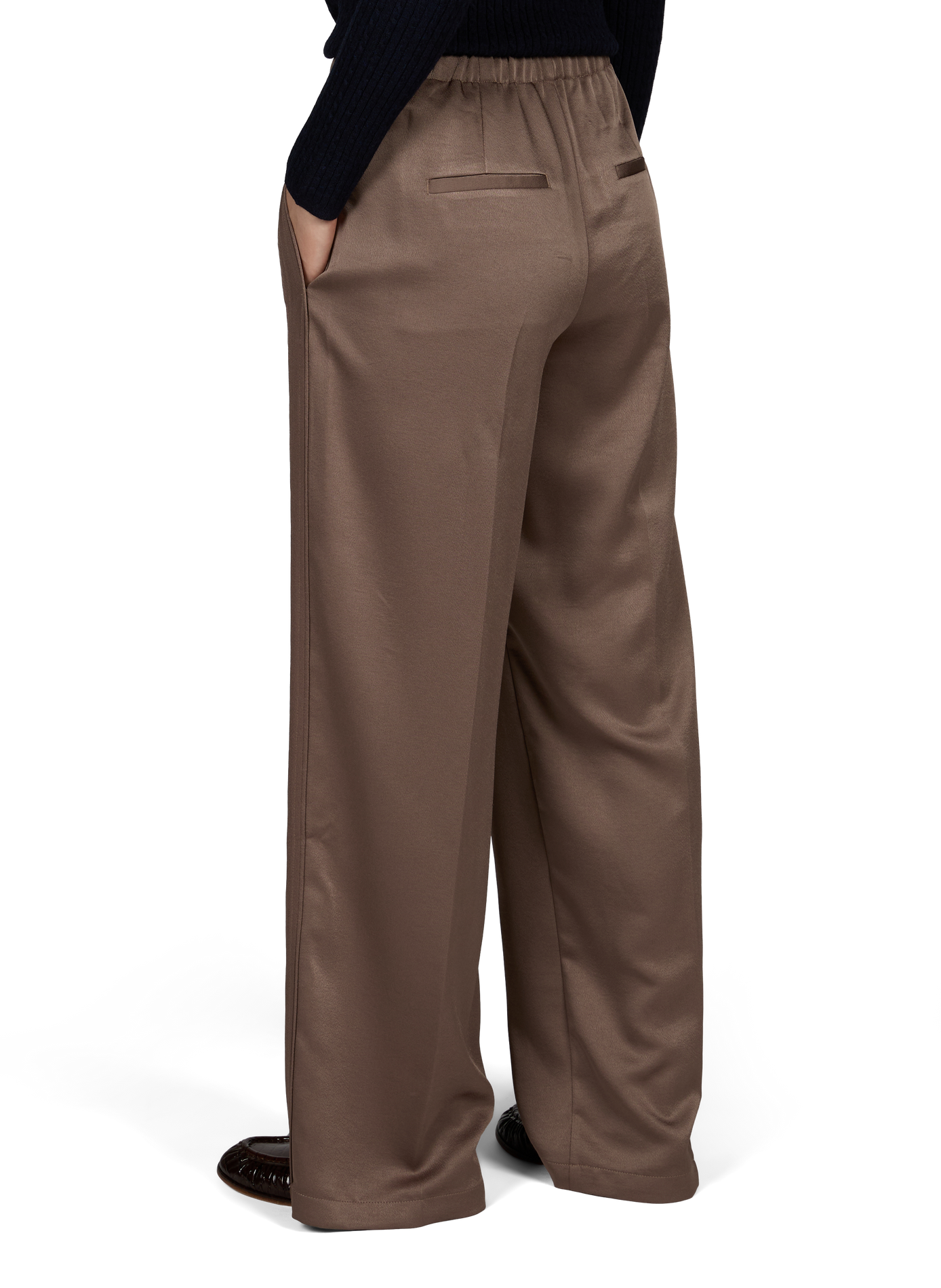 Straight fluid trousers VINCE Beige