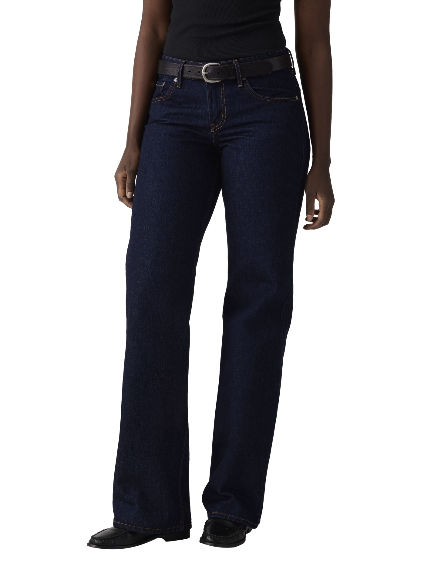 Lage losse jeans van gemengd katoen LEVI'S Blauw