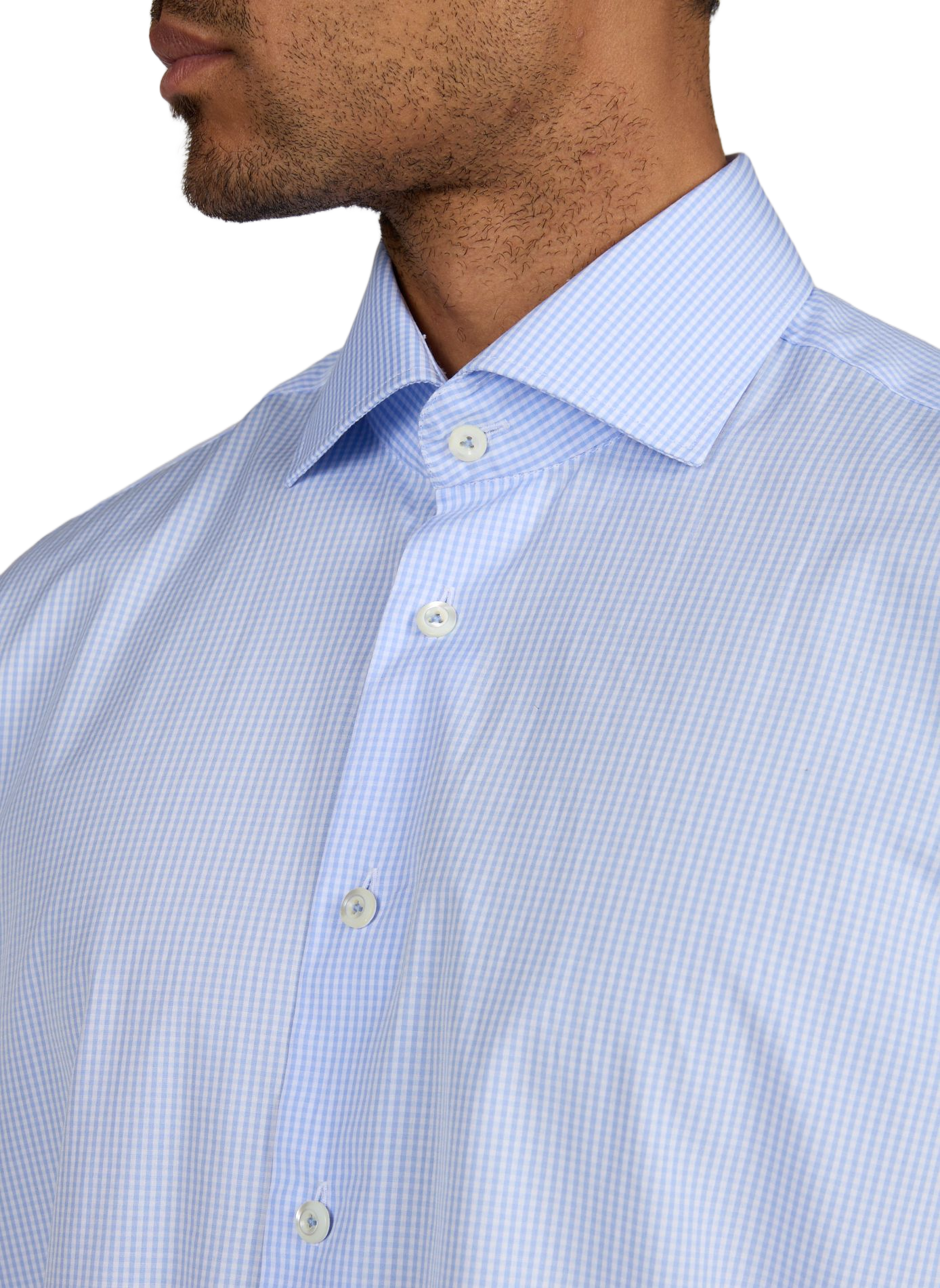 Slim-fit cotton shirt VAN LAACK Blue