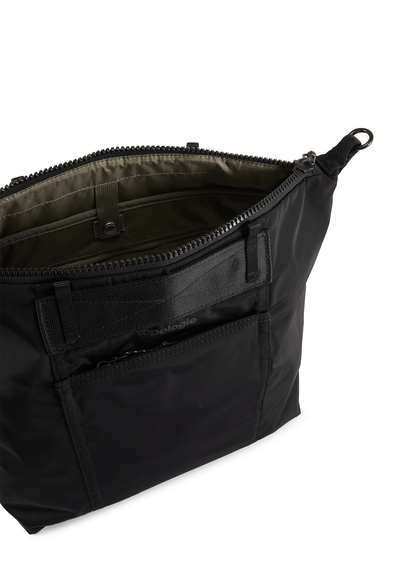 Explorer tote bag medium shoulder carry TOPOLOGIE Black