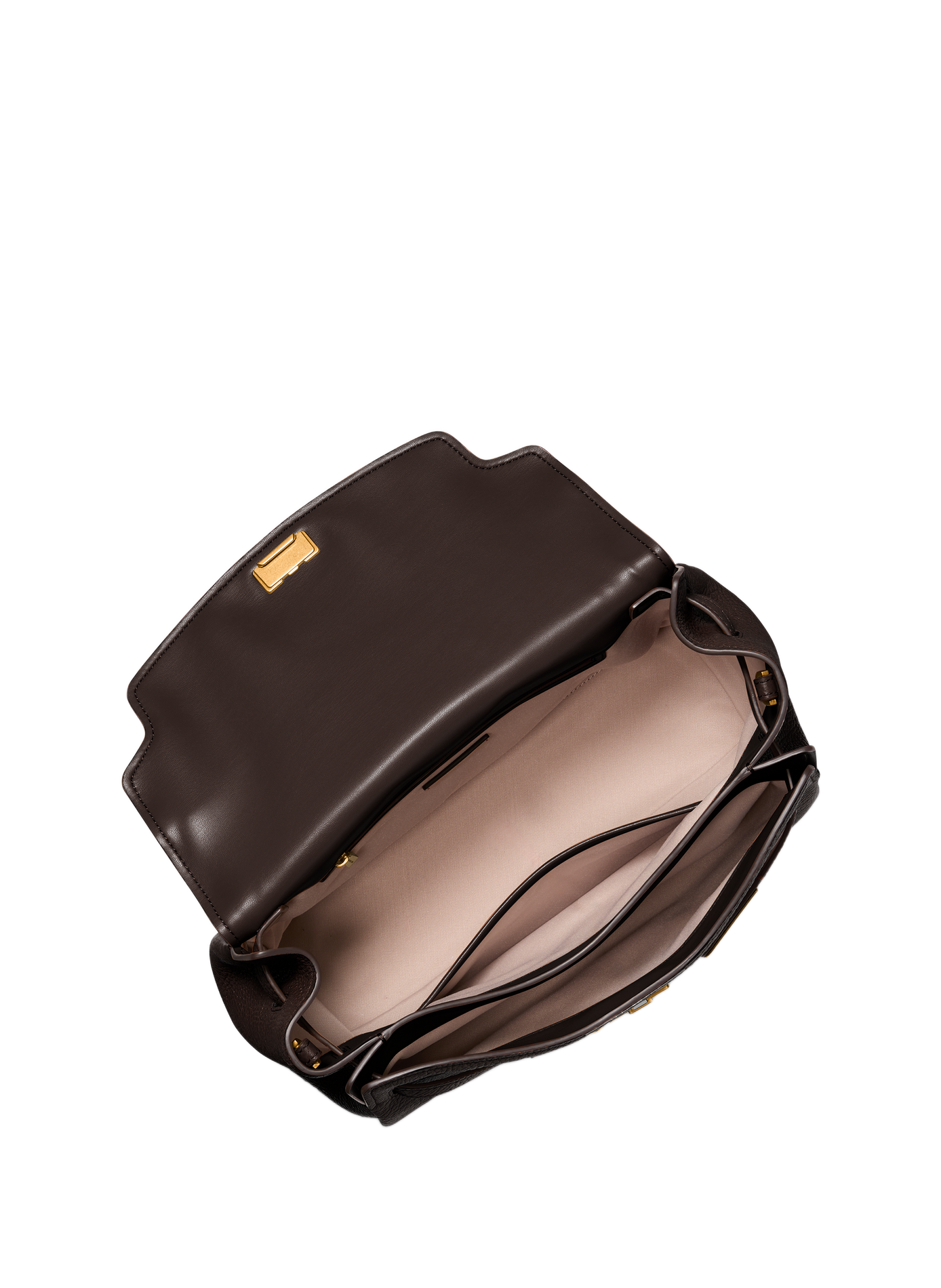 Grand sac à main Hamilton souple en cuir texturé MICHAEL KORS Braun