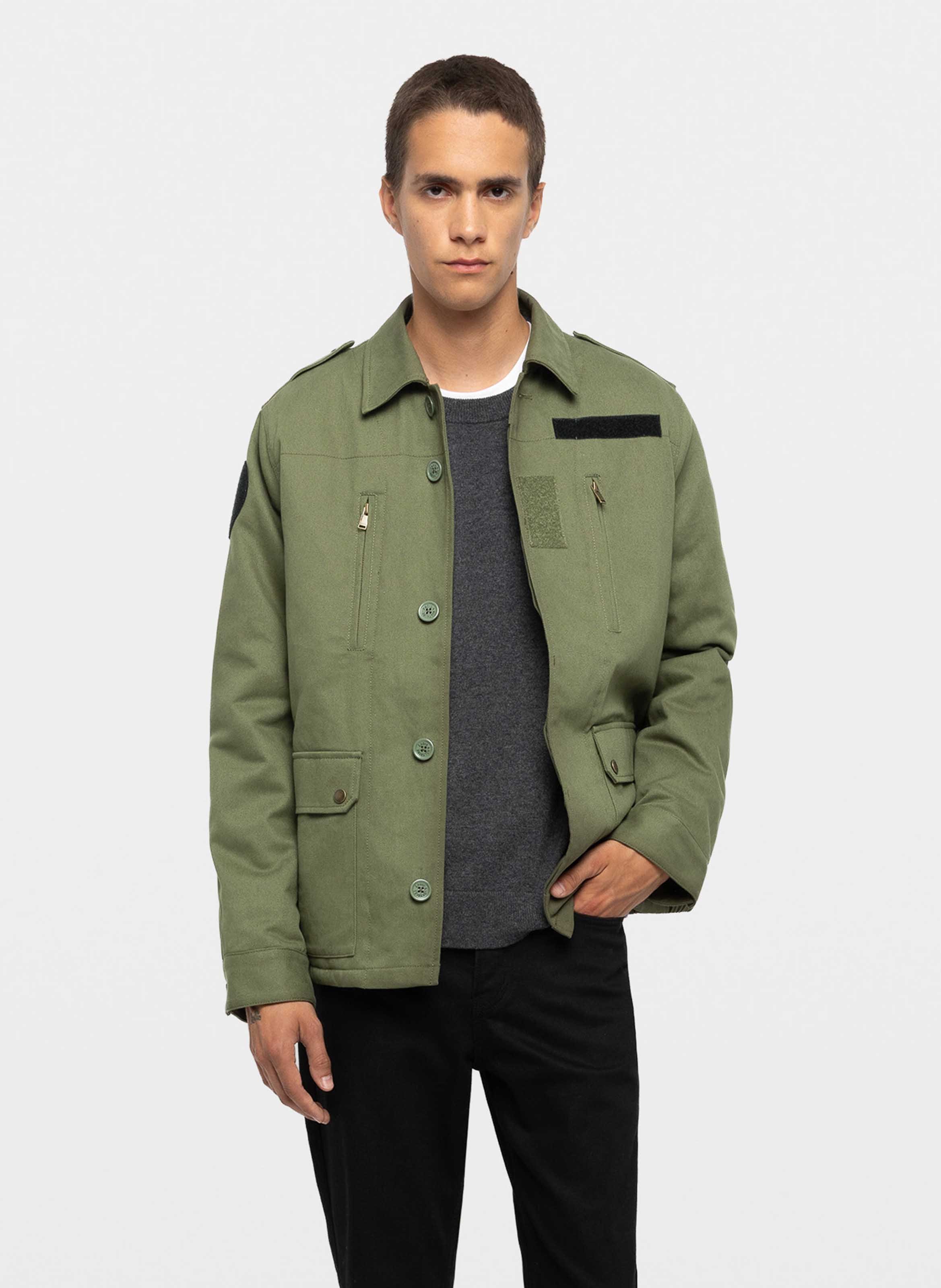 Blouson droit col classique en coton kido ZADIG&VOLTAIRE Groen