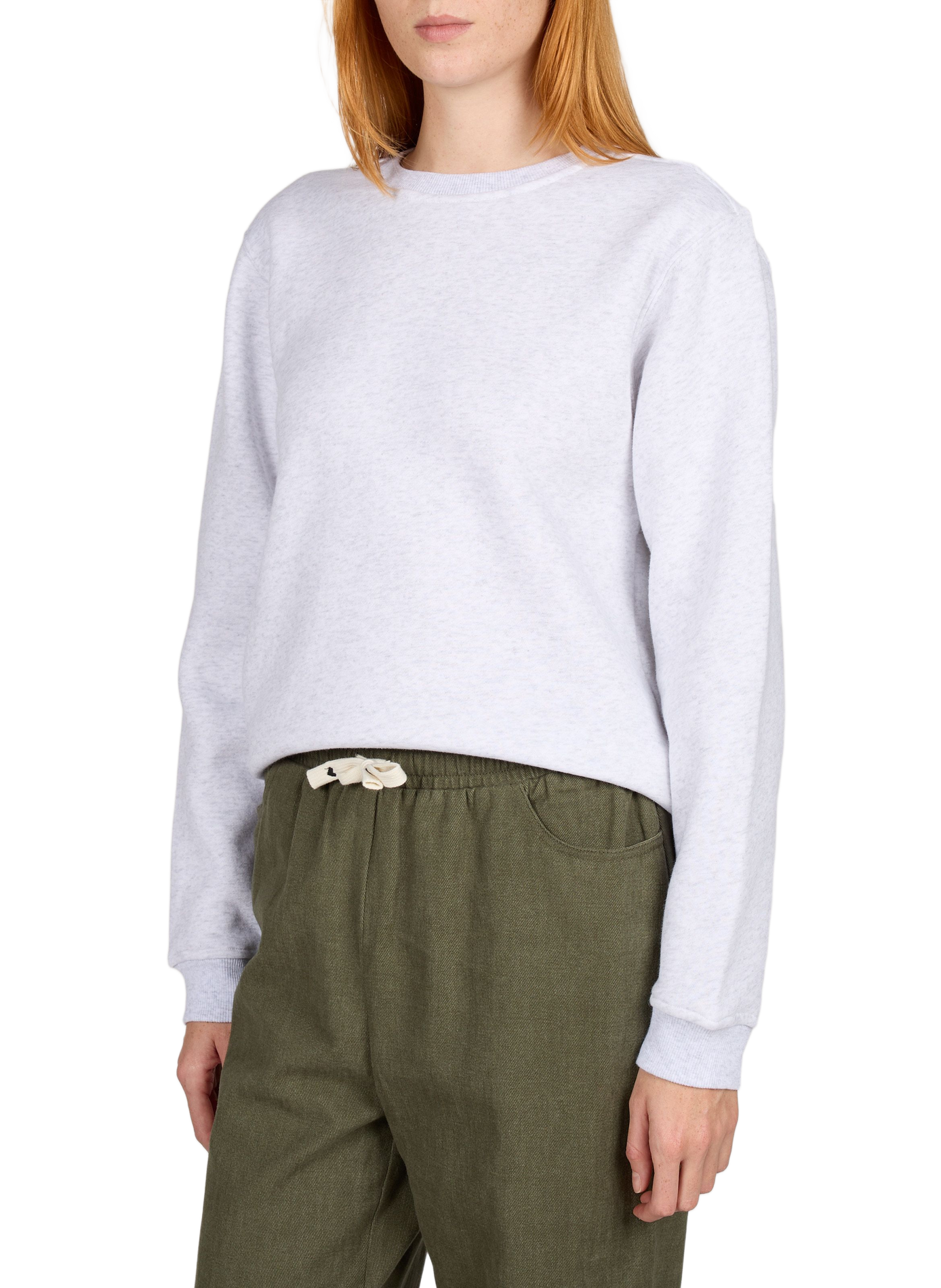 Straight-cut Nathalie sweatshirt in cotton blend LAURE+MAX Grey