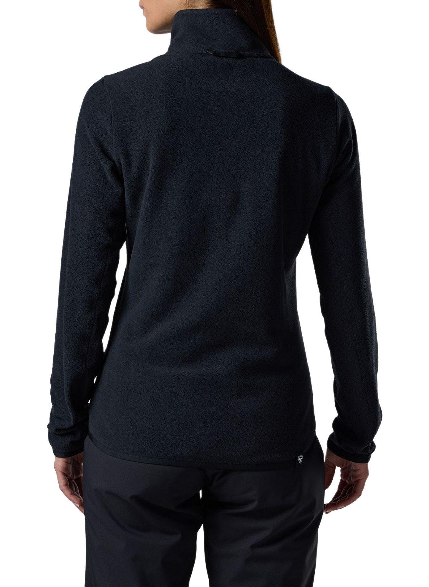W Quarte fleece pullover with a zip-up stand collar ROSSIGNOL Black