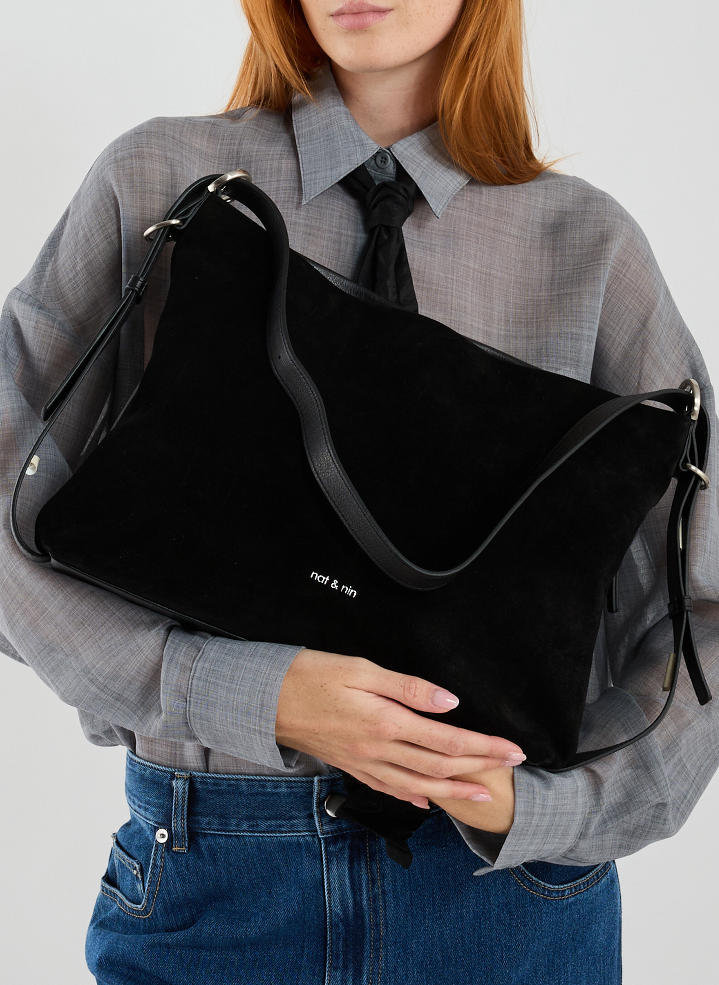 Sac en cuir NAT & NIN Noir