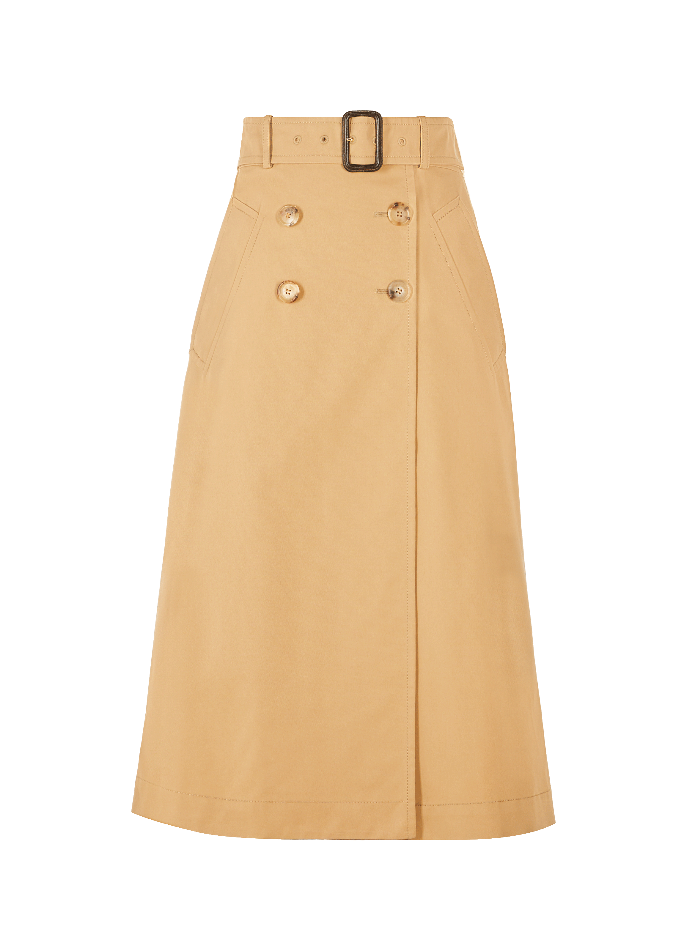 Jupe évasée en coton mélangé