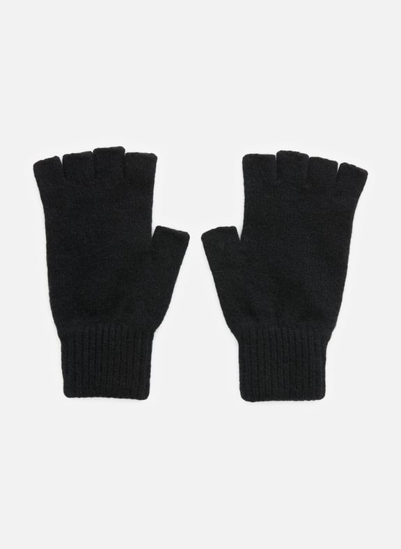 Wool mittens Black by MACKIE MACKIE Wool mittens Black