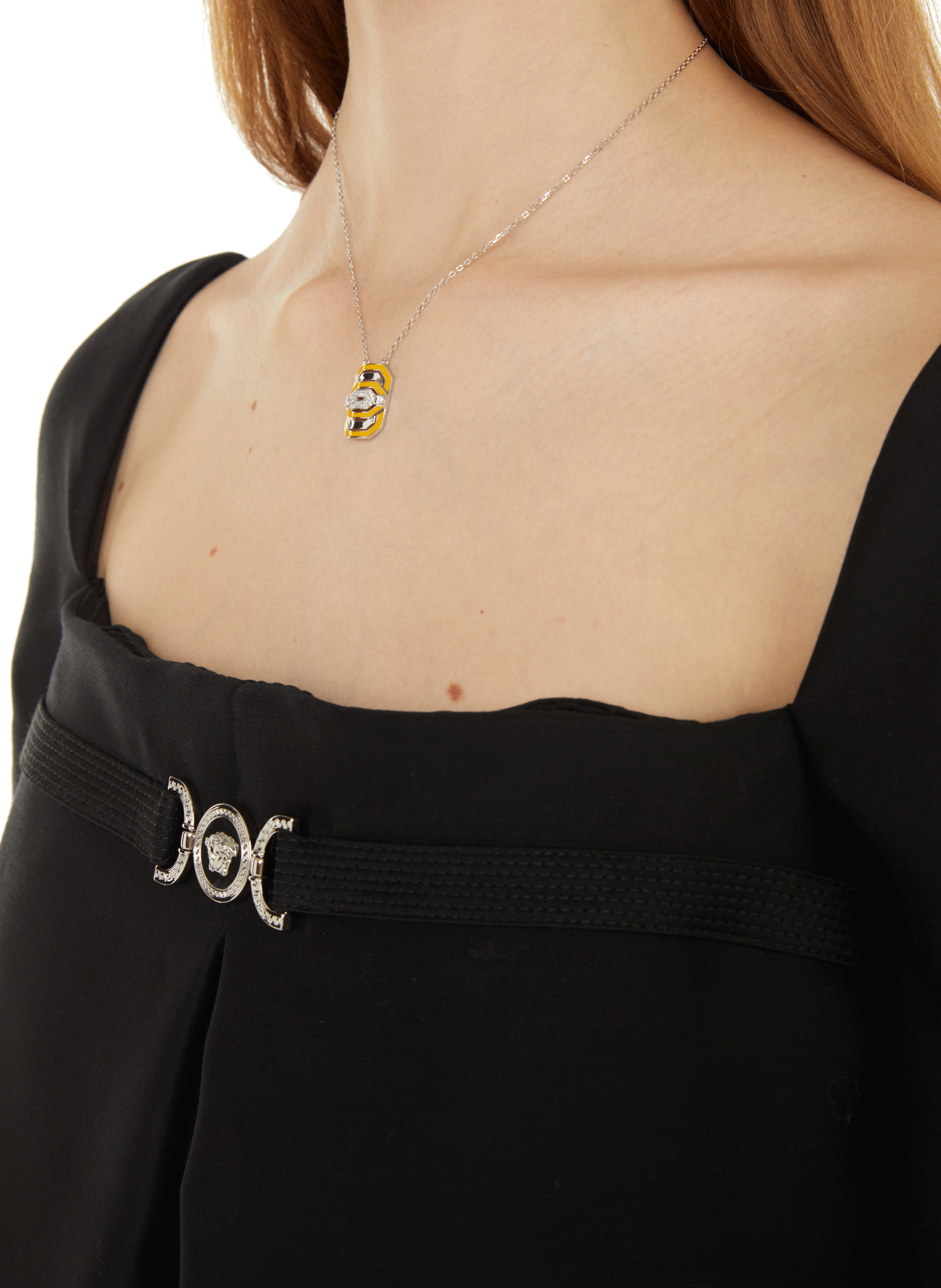 My Way silver mini necklace STATEMENT Yellow