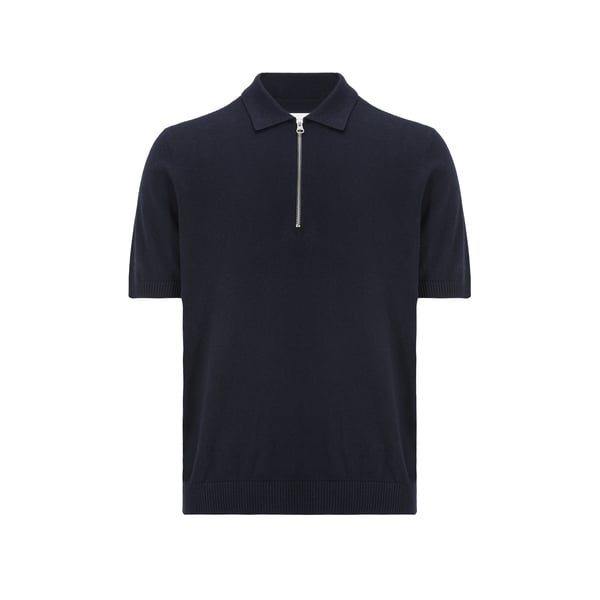 Polo en coton et laine