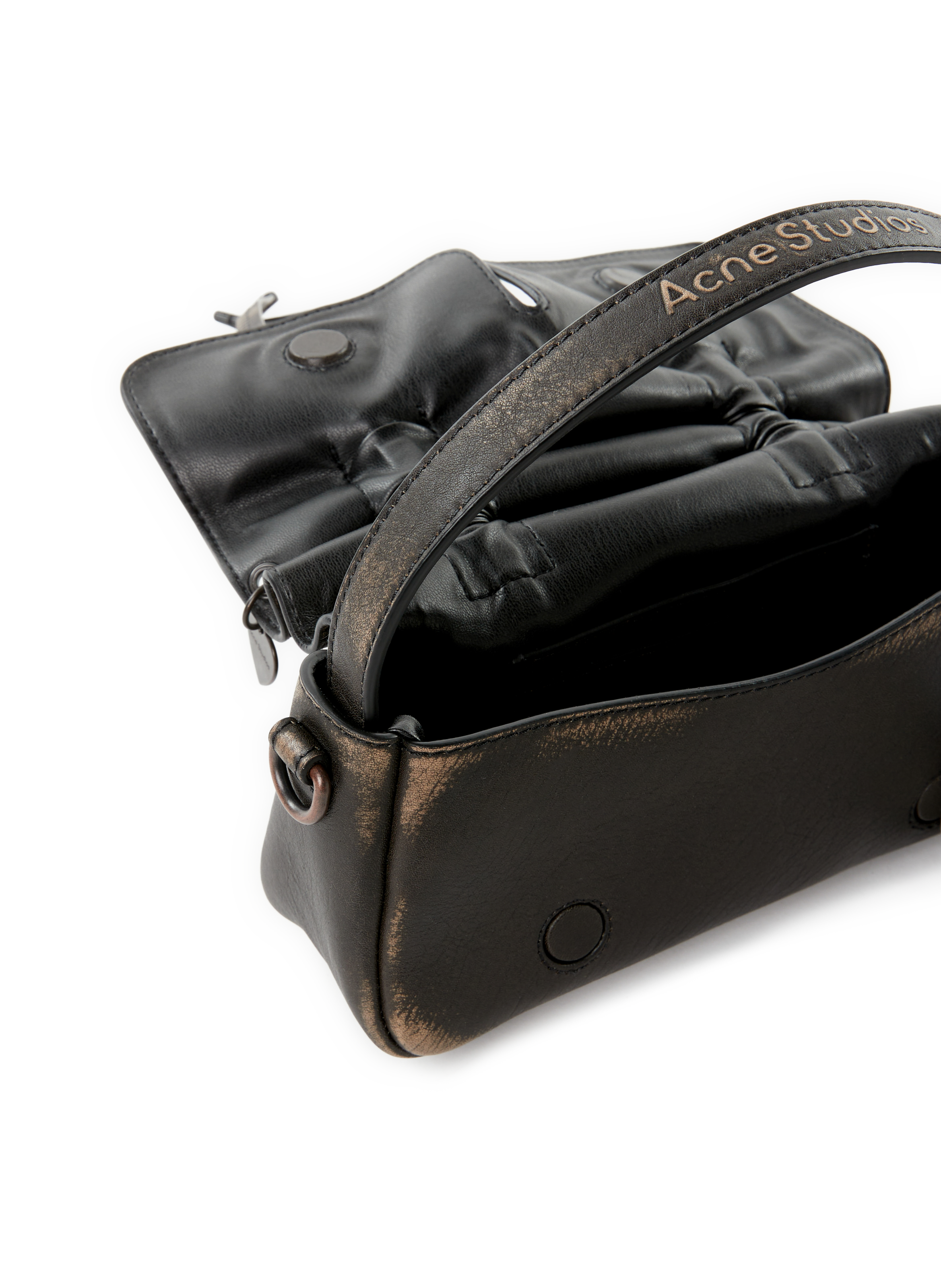 Micro-sac multipoches en cuir ACNE STUDIOS Marron