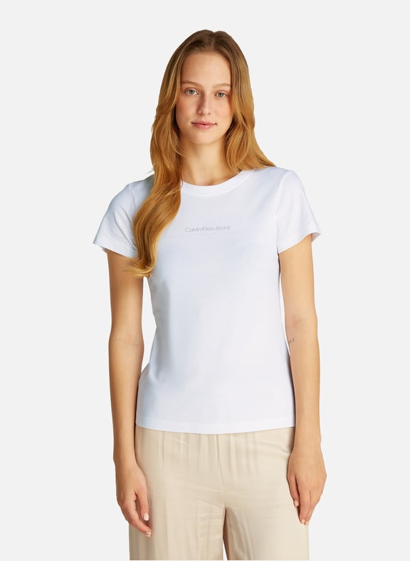 Cotton T-shirt White by CALVIN KLEIN CALVIN KLEIN Cotton T-shirt White
