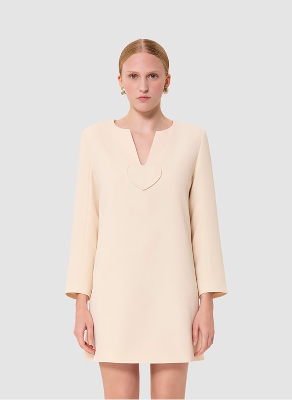 Robe droite cœurs - rheala Blanc by TARA JARMON TARA JARMON Robe droite cœurs - rheala Blanc