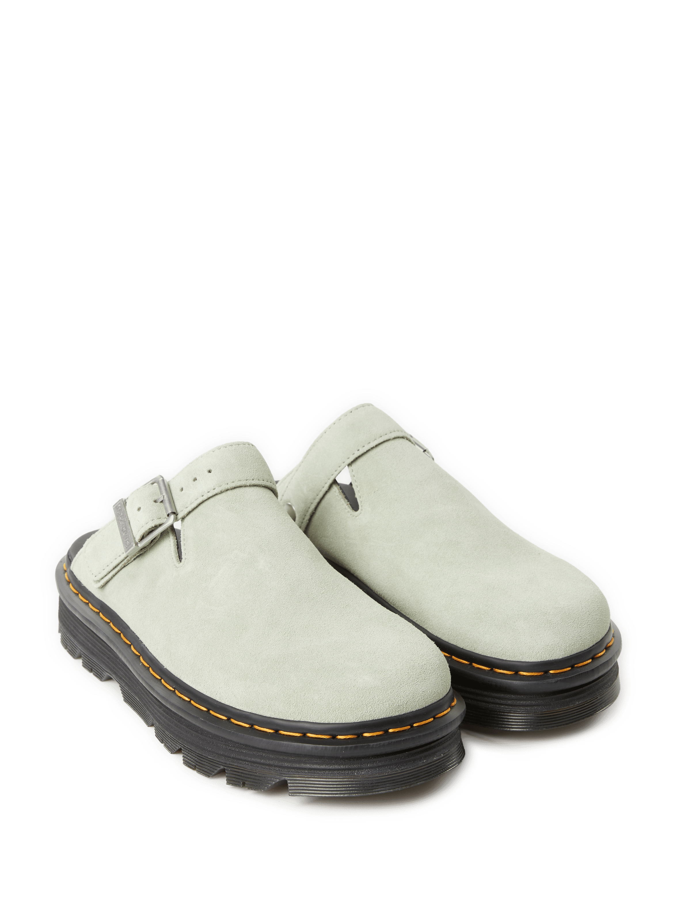 Zebra print suede leather mules DR. MARTENS