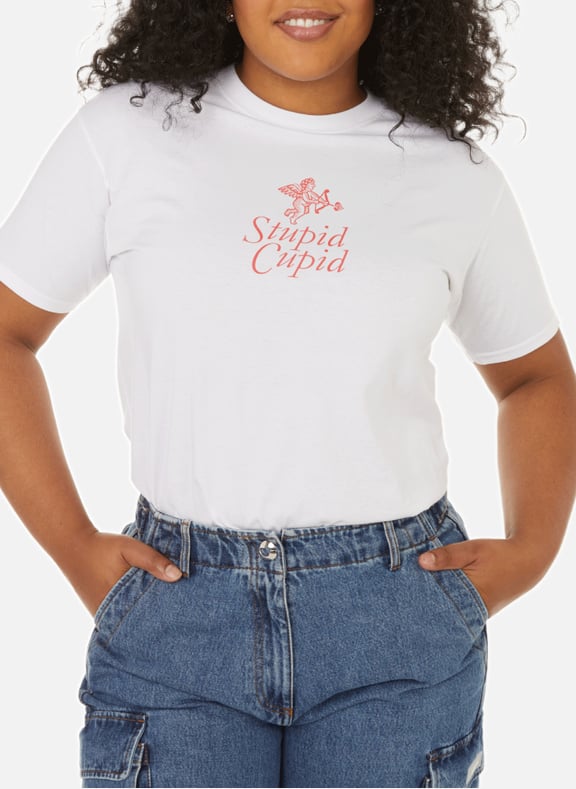 Printed cotton T-shirt White by ESTER MANAS ESTER MANAS Printed cotton T-shirt White