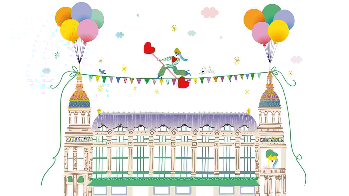 Illustration Printemps Icône de Paris depuis 160 ans