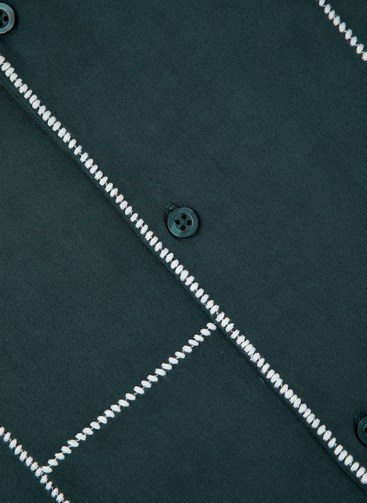 Embroidered straight shirt MAISON LABICHE Green