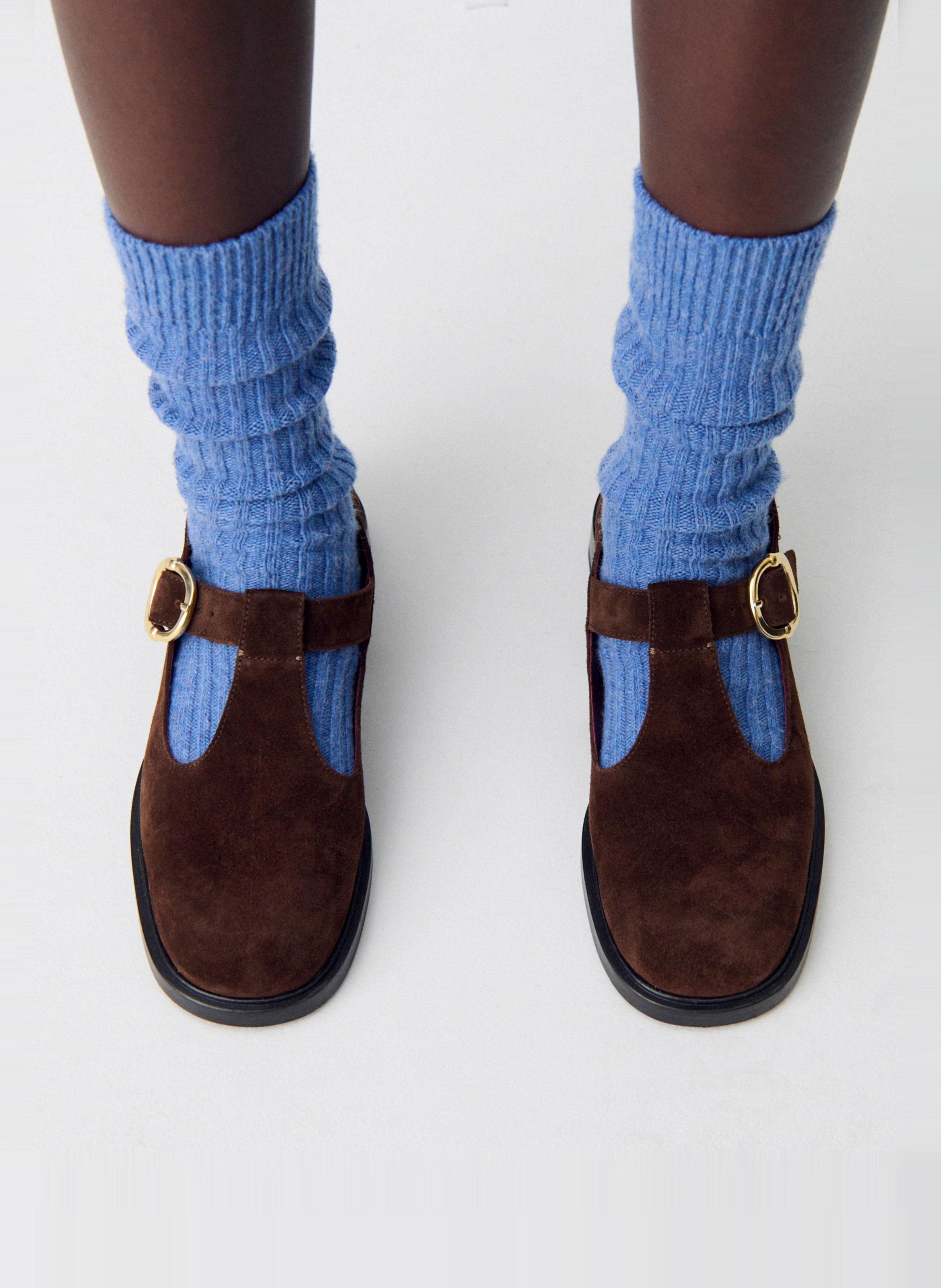 Babies en cuir suède CLAUDIE PIERLOT Marron