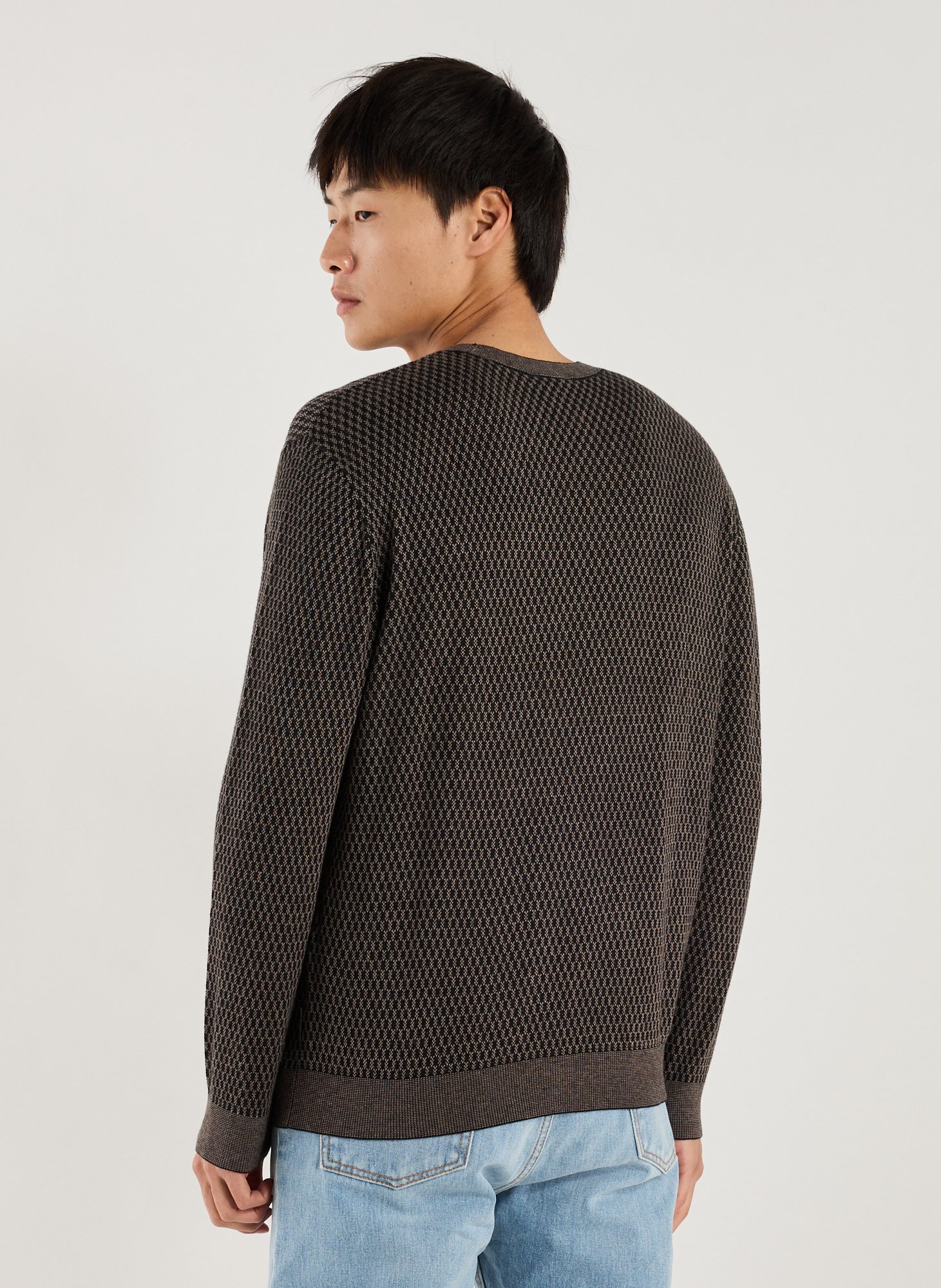 Sweater in mixed cotton blend ARMANI EXCHANGE Multicolour
