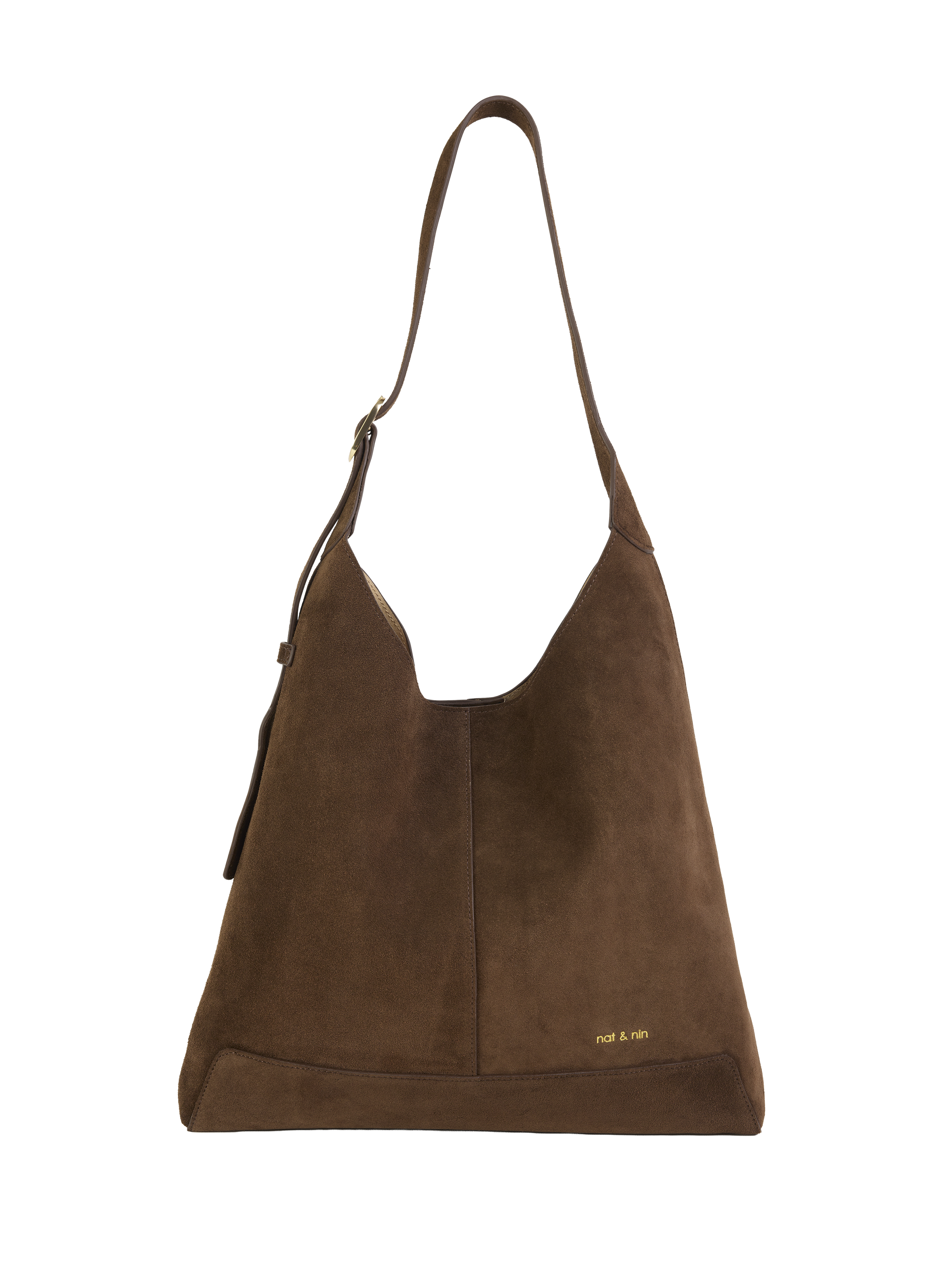Sac Donna porté épaule en cuir suédé NAT & NIN Marron